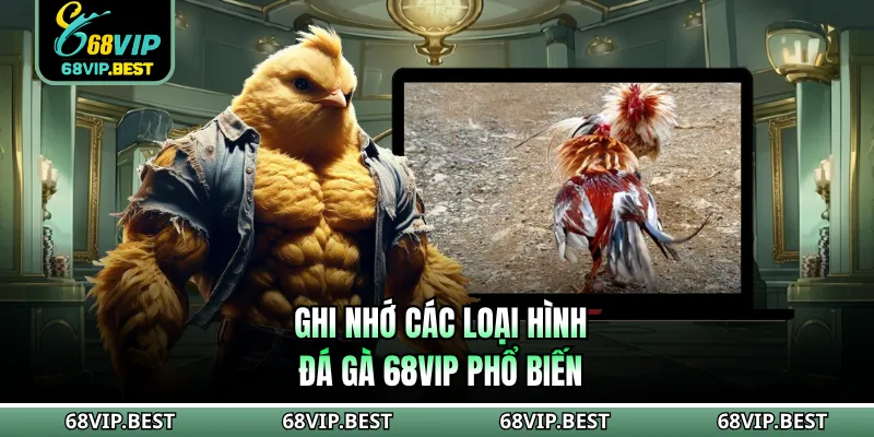 Ghi nhớ các loại hình đá gà 68VIP phổ biến